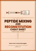 Peptide Reconstitution Cheat Sheet