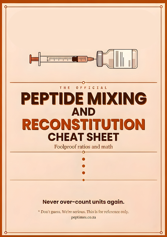 Peptide Reconstitution Cheat Sheet