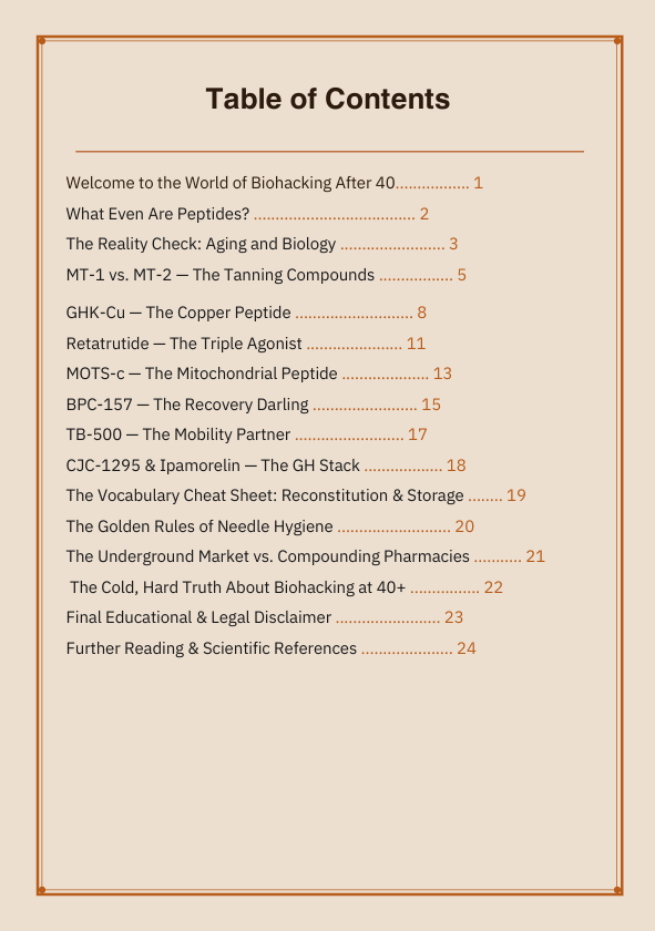 Over-40 Peptide Handbook + FREE Supplement guide